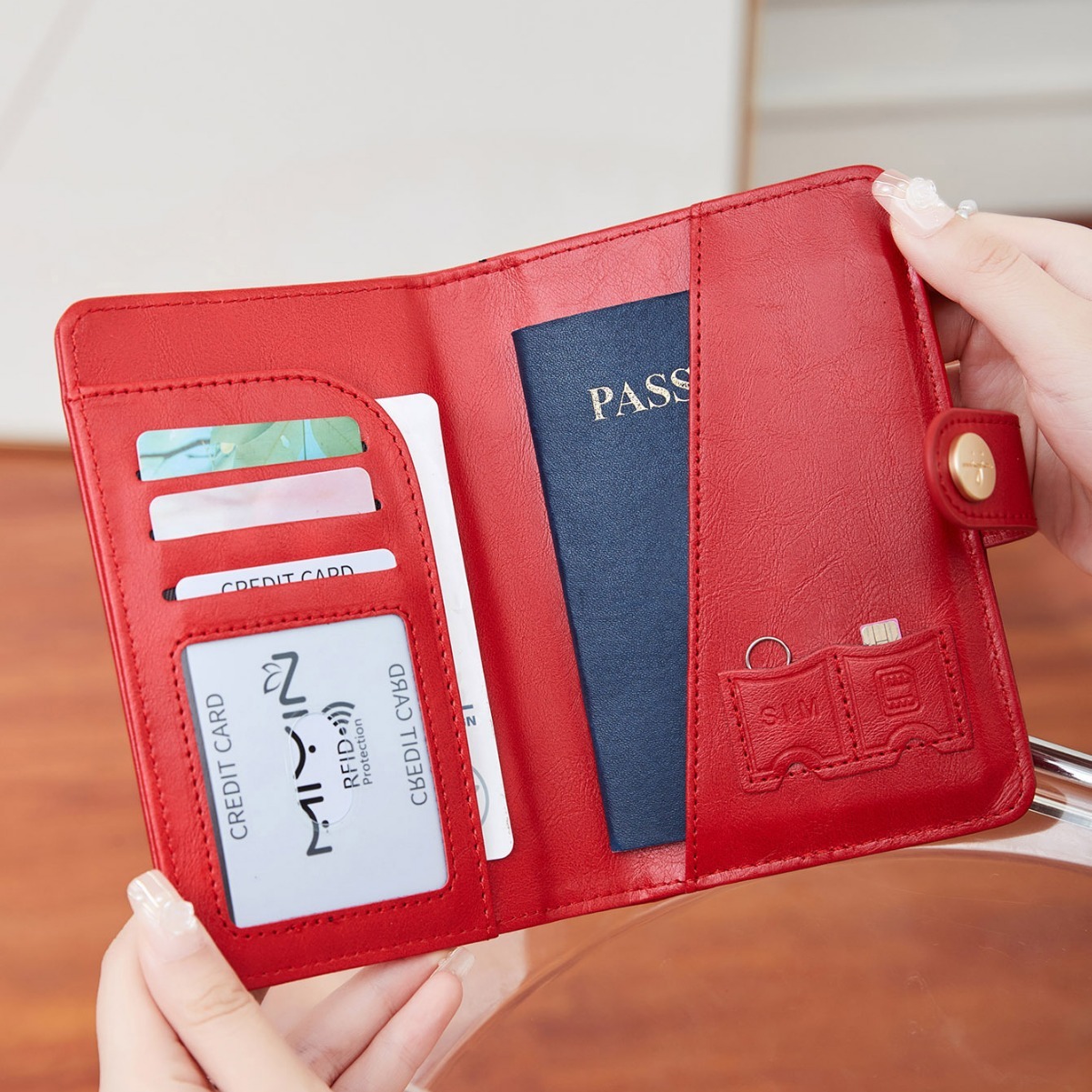 Passport Holder Document Storage Protective Cover – Image 2